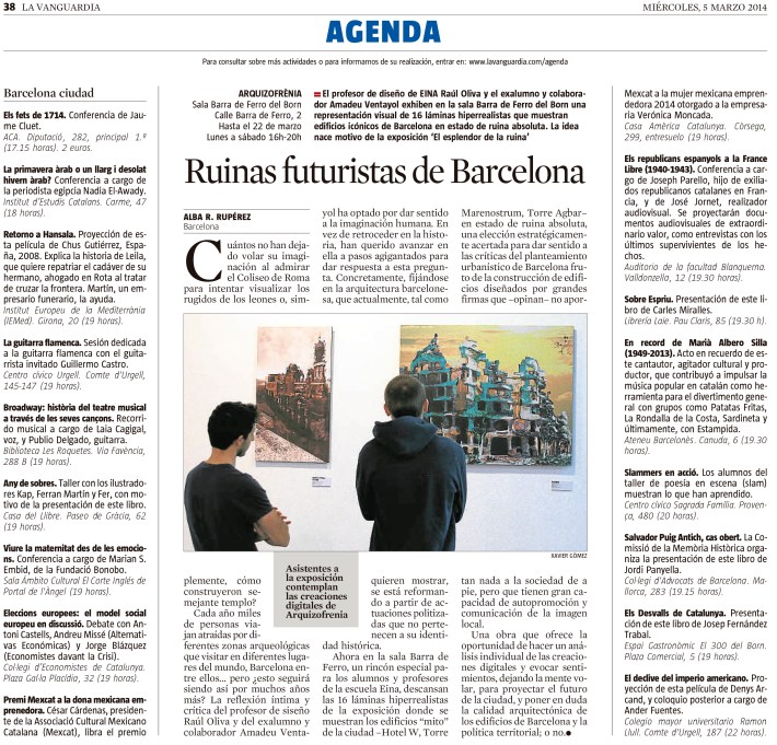 Agenda cultural-Arquizofrenia