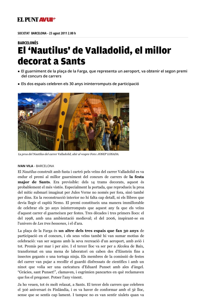 El Punt Avui - Notícia_ El ‘Nautilus' de Valladolid, el millor decorat a Sants-1